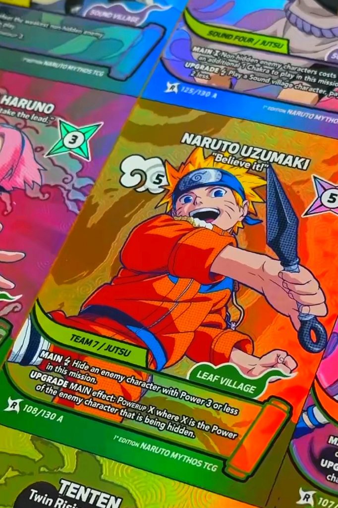 Naruto carta rara holo 2026