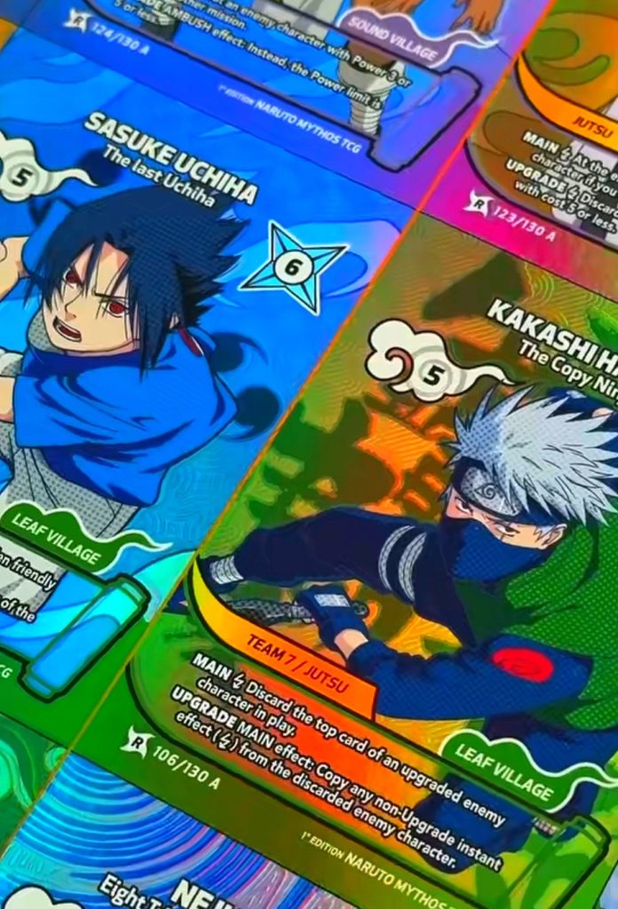 Konoha shido carta rara holo sasuke kakashi