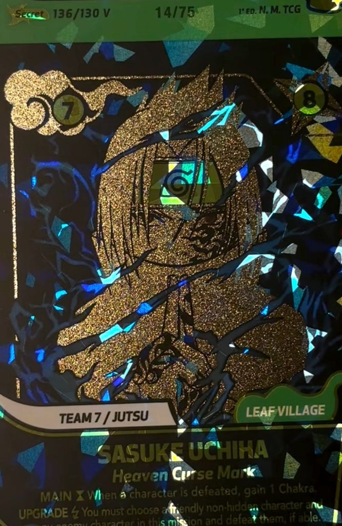 Sasuke carta rara art micro-incisa