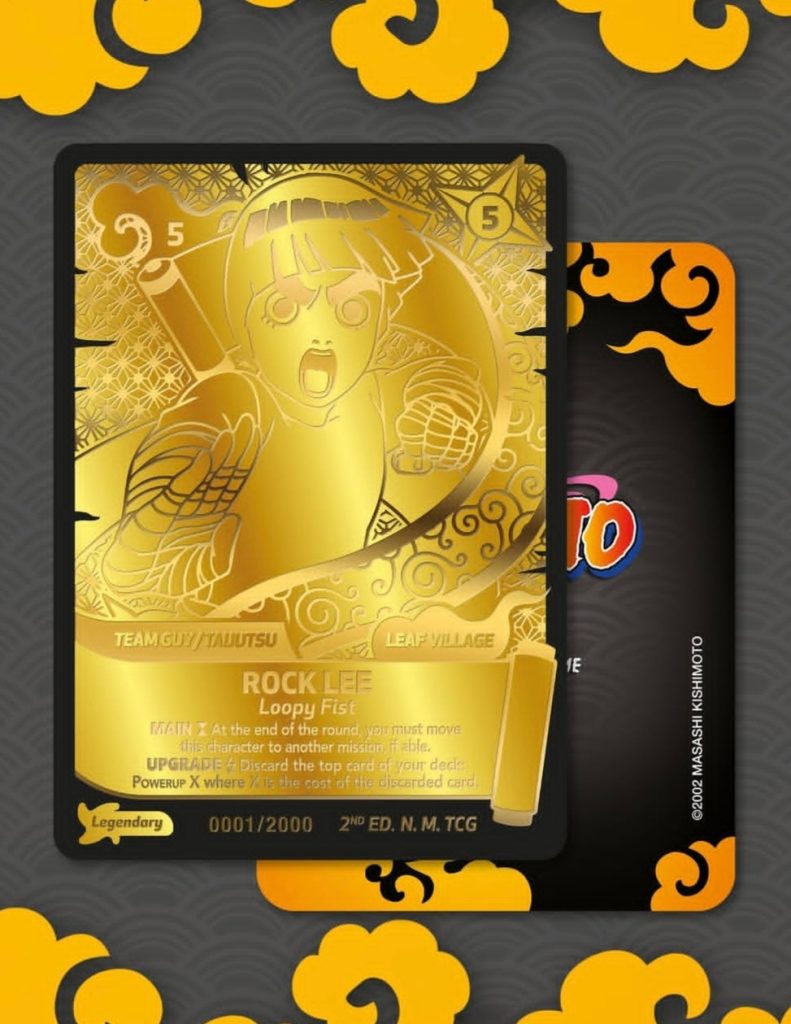 Naruto mythos rocklee gold card