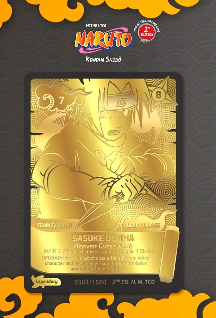Naruto mythos sasuke gold card second edition