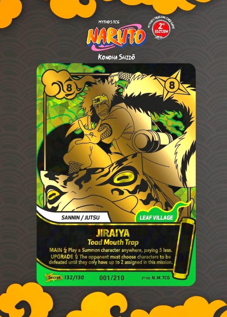 Naruto mythos second edition jiraiya secret card