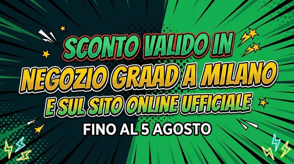 Locandina promozionale graad sconto